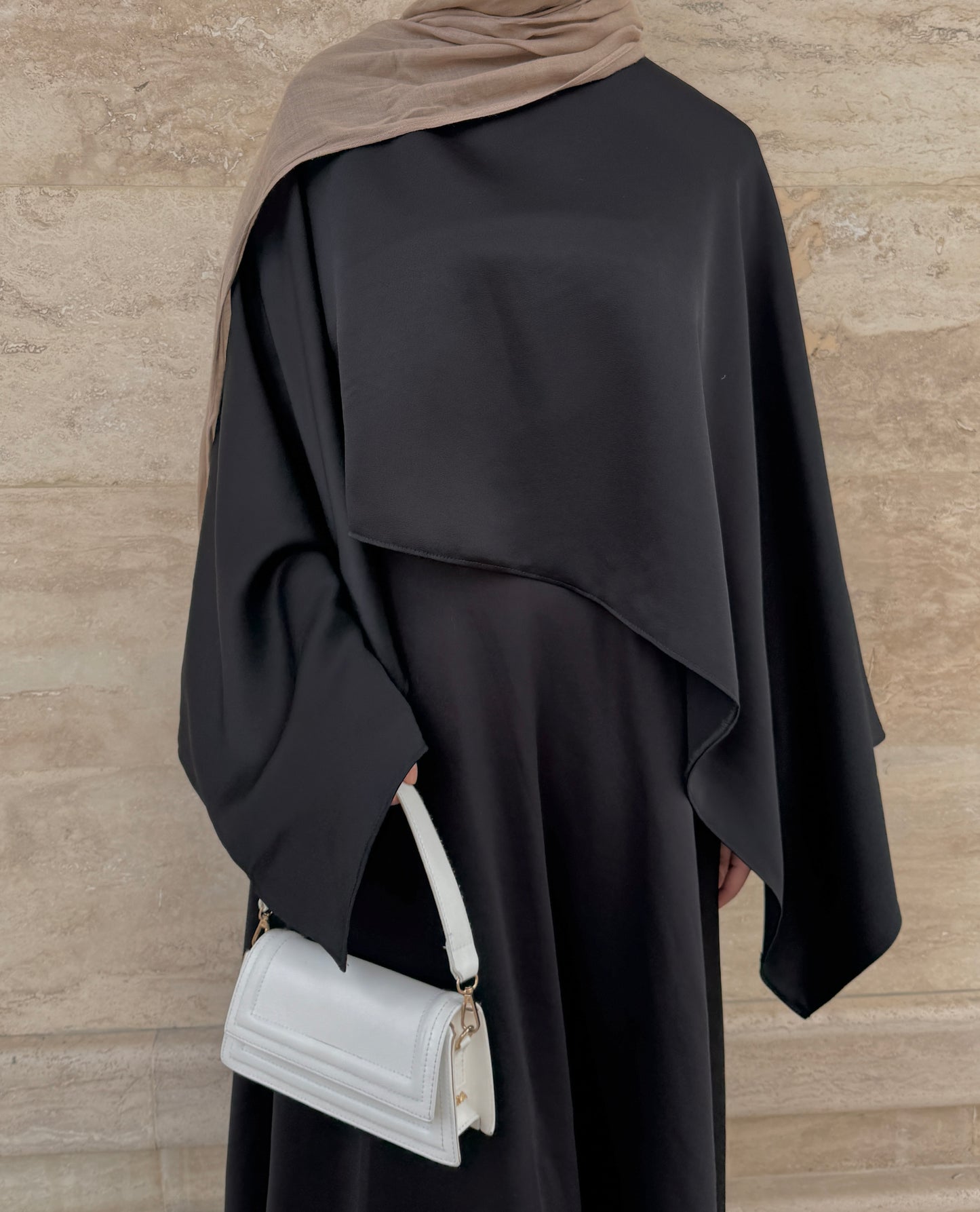 Silk Cape- Black