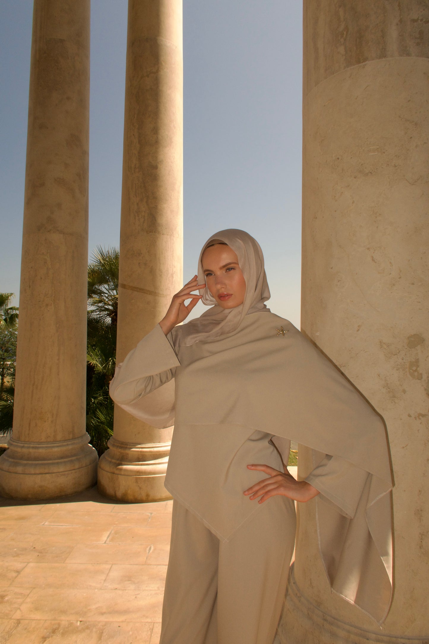 Scarf Top-Stone
