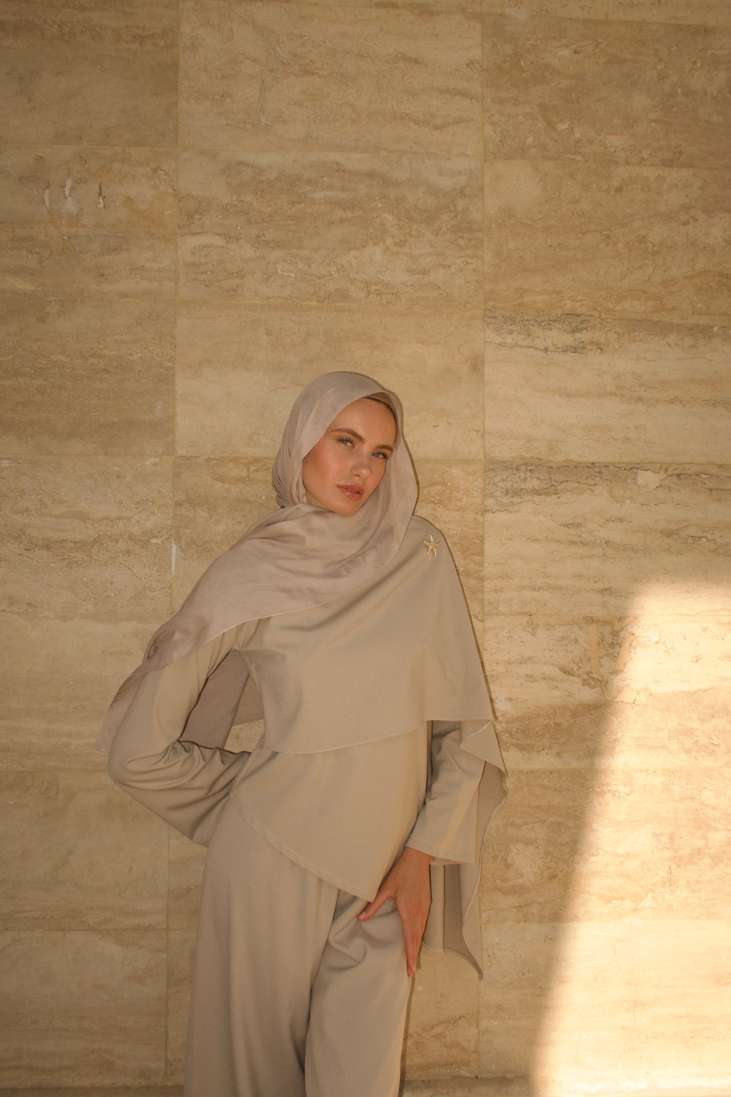 Scarf Top-Stone
