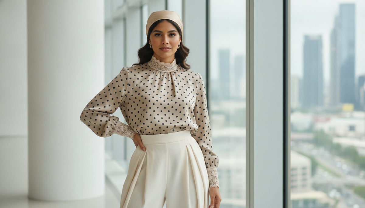 How to Style a Polka Dot Top: A Guide to Modern Modest Sophistication