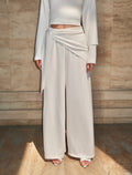 Scarf Trousers-Beige