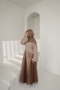 Swan Dress-Taupe