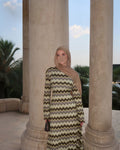 Knit Maxi Dress-Green