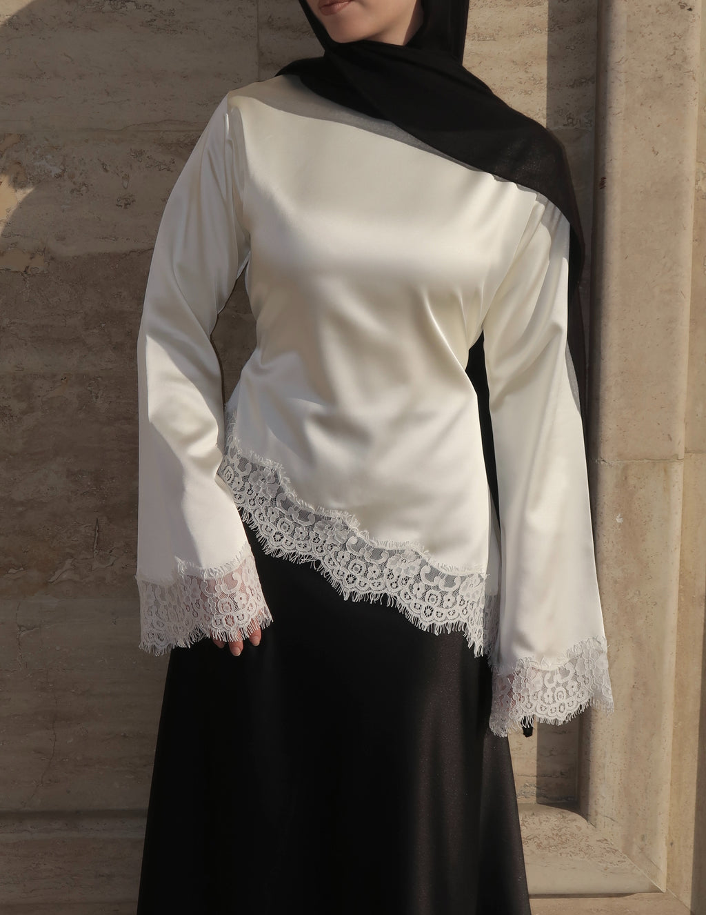 Lace Top-Beige