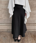 Maxi Satin Skirt- Black