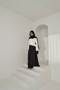 Swan Dress-White&Black