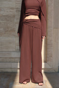Scarf Trousers-Brown