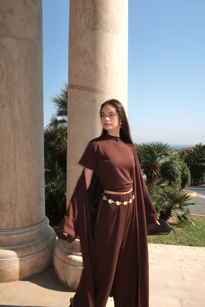 Basic Abaya-Brown