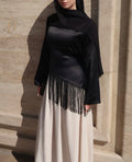 Fringe Top-Black