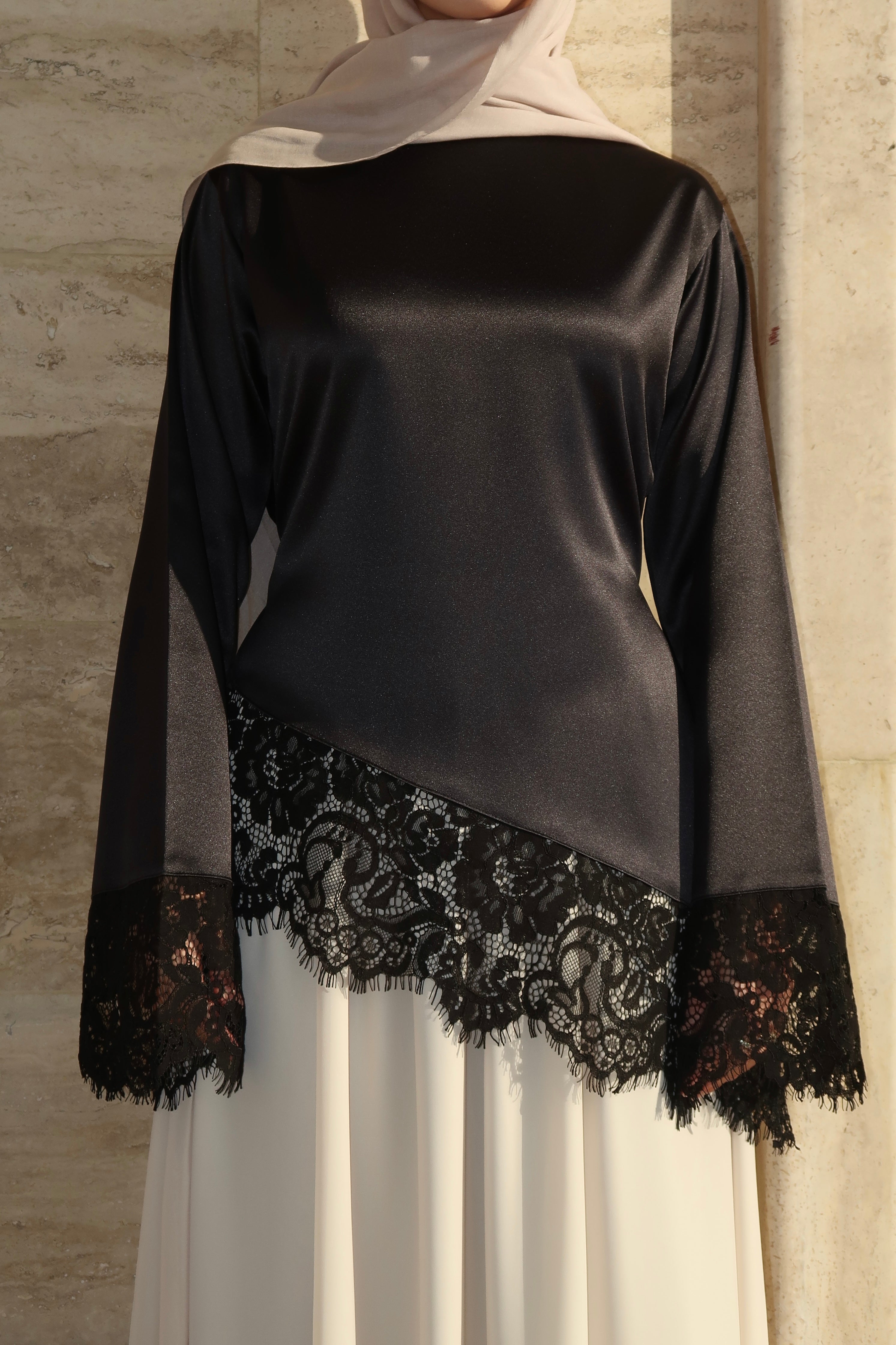 Lace Top-Black