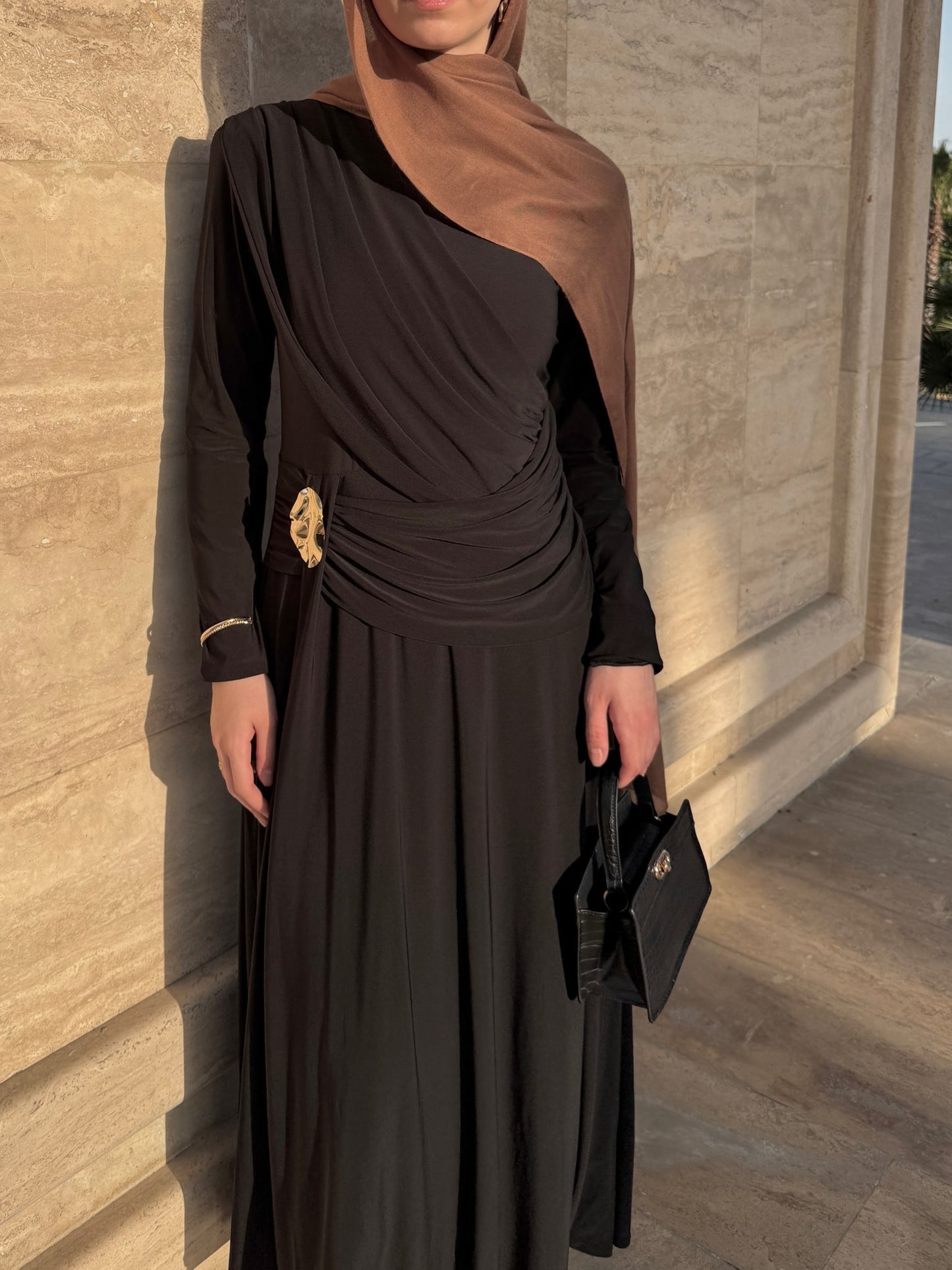 Broche Dress-Black