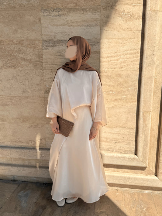 The Flowy Top-Beige