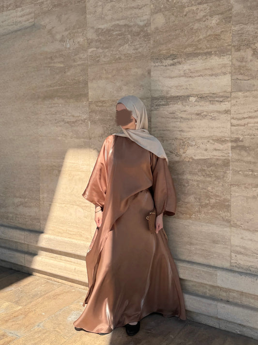The Flowy Top-Brown