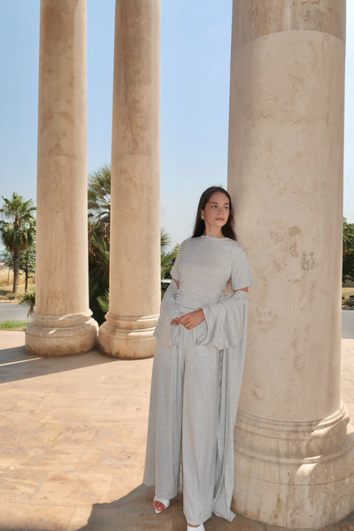 Basic Abaya-Grey